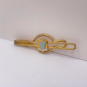 VTG 60s Oddity Tie Clip Altar Boy Gold Tone Cross Catholic Formal 1960s